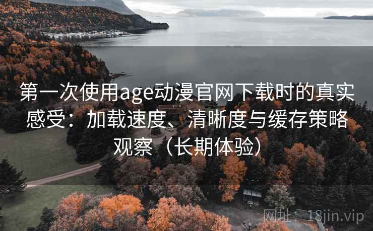 第一次使用age动漫官网下载时的真实感受：加载速度、清晰度与缓存策略观察（长期体验）