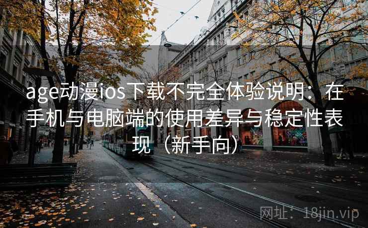 age动漫ios下载不完全体验说明：在手机与电脑端的使用差异与稳定性表现（新手向）