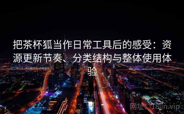 把茶杯狐当作日常工具后的感受：资源更新节奏、分类结构与整体使用体验
