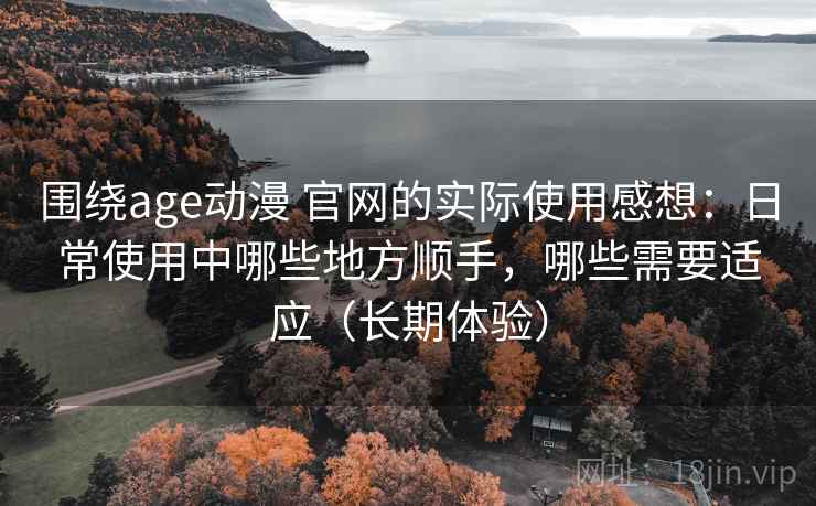 围绕age动漫 官网的实际使用感想：日常使用中哪些地方顺手，哪些需要适应（长期体验）