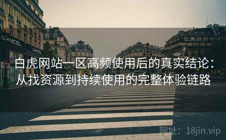 白虎网站一区高频使用后的真实结论：从找资源到持续使用的完整体验链路